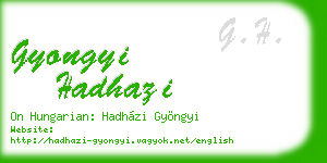 gyongyi hadhazi business card