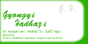 gyongyi hadhazi business card